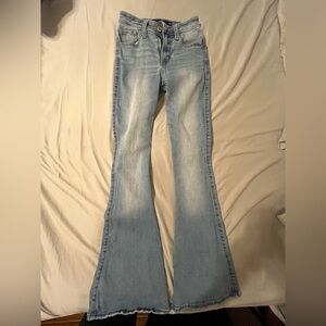 Women's Light Blue Flared Jeans